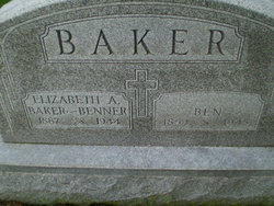 Elizabeth A. <I>Baker</I> Benner 