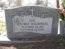 Ila Mae <I>Holdiness</I> Lee 