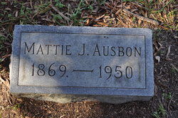 Martha “Mattie” <I>Johnston</I> Ausbon 