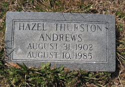 Hazel A. <I>Thurston</I> Andrews 