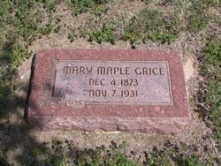 Mary <I>Maple</I> Grice 