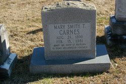 Mary <I>Smith</I> Carnes 