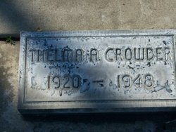 Thelma A <I>Cox</I> Crowder 