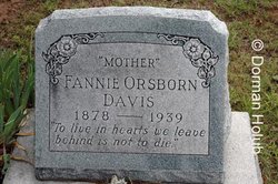 Fannie Anne <I>Osborn</I> Davis 