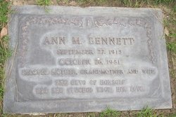 Ann M Bennett 