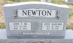 Effie <I>Radford</I> Newton 