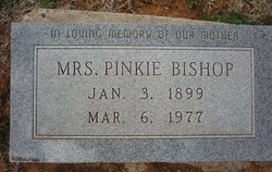 Mrs Pinkie <I>McAllister</I> Bishop 