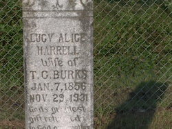 Lucy Alice <I>Harrell</I> Burks 