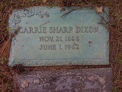 Carrie <I>Sharp</I> Dixon 