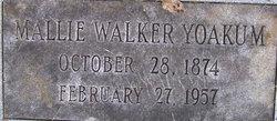 Mallie Virginia <I>Walker</I> Yoakum 