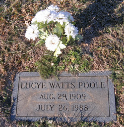 Lucye Mary <I>Watts</I> Poole 