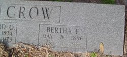 Bertha Florence <I>Bundy</I> Crow 