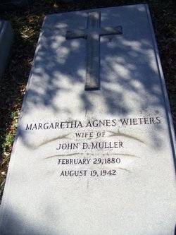 Margaretha Agnes <I>Wieters</I> Muller 