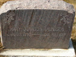 Mary Johanna <I>Johnson</I> Amundsen 