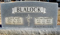 Judith Mary “Judie” <I>Blalock</I> Blalock 