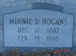 Minnie D <I>Davis</I> Hogans 