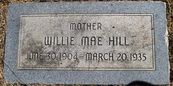 Willie Mae <I>Howard</I> Hill 