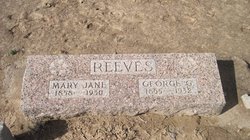 Mary Jane <I>Moore</I> Reeves 