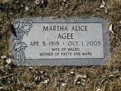 Martha Alice <I>Dake</I> Agee 
