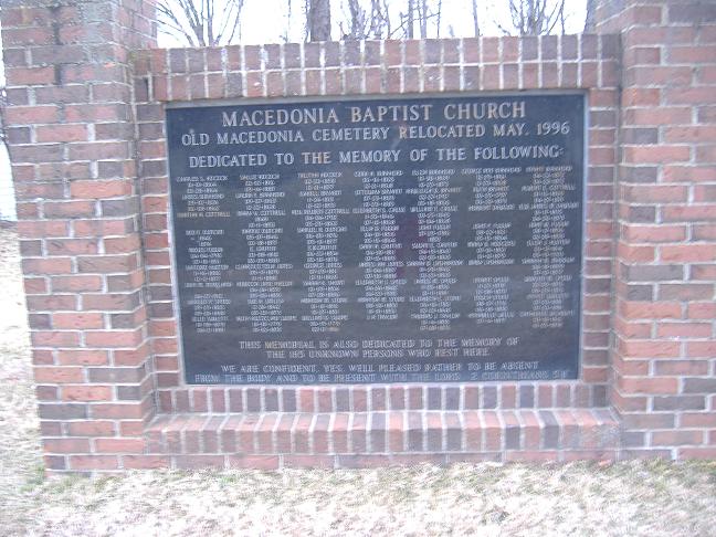 Macedonia Baptist Church Cemetery