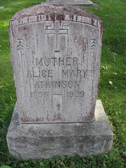 Alice Mary <I>Entwhistle</I> Atkinson 