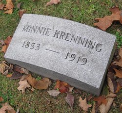 Wilhelmina “Minnie” <I>Kamphaus</I> Krenning 