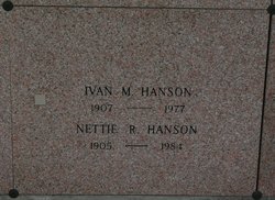 Nettie Ruth <I>Sailer</I> Hanson 