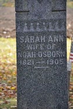 Sarah Ann <I>Fox</I> Osborn 