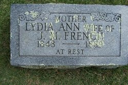 Lydia Ann <I>Bryan</I> French 