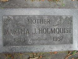 Martha Jane <I>Underwood</I> Holmquist 