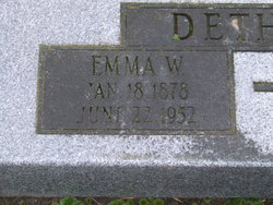 Emma W Dethlefs 
