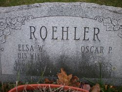 Elsa C. “Elsie” <I>Wenzel</I> Roehler 