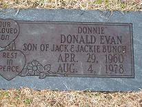 Donald Evans “Donnie” Bunch 