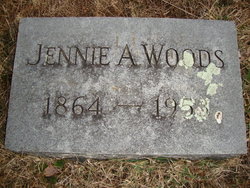 Jennie A <I>Adams</I> Woods 