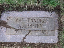Mae <I>Jennings</I> Abernethy 