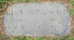 Mary Alice <I>Hoyle</I> Willis 