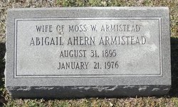 Abigail <I>Ahern</I> Armistead 