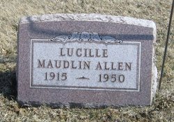 Viola Lucille “Lucille” <I>Maudlin</I> Allen 