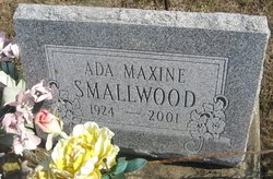 Ada Maxine <I>Maudlin</I> Smallwood 