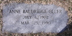 Anne <I>Baldridge</I> Oller 