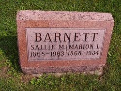 Sallie M. <I>Robbins</I> Barnett 