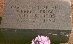 Martha Louise <I>Hull</I> Brown 
