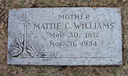 Mattie Cora <I>Crane</I> Williams 