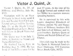 Victor J Quint Jr.