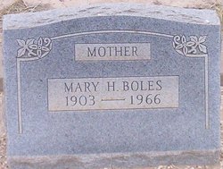 Mary Agnes “Mamie” <I>Hudgens</I> Boles 