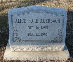Alice <I>Fore</I> Auerbach 