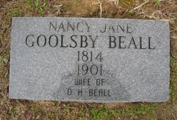 Nancy Jane <I>Goolsby</I> Beall 