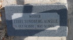 Ethel Cora <I>Sundberg</I> Ainslie 