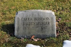Carrie <I>Behrman</I> Baldensperger 