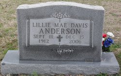 Lillie Mae <I>Davis</I> Anderson 